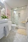 Guest Bathroom renovation - Grecian Marble