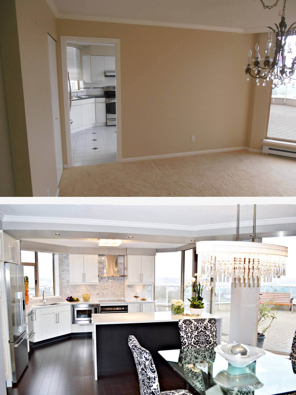 Before and After Kitchen Renovation - renovateme! North Vancouver